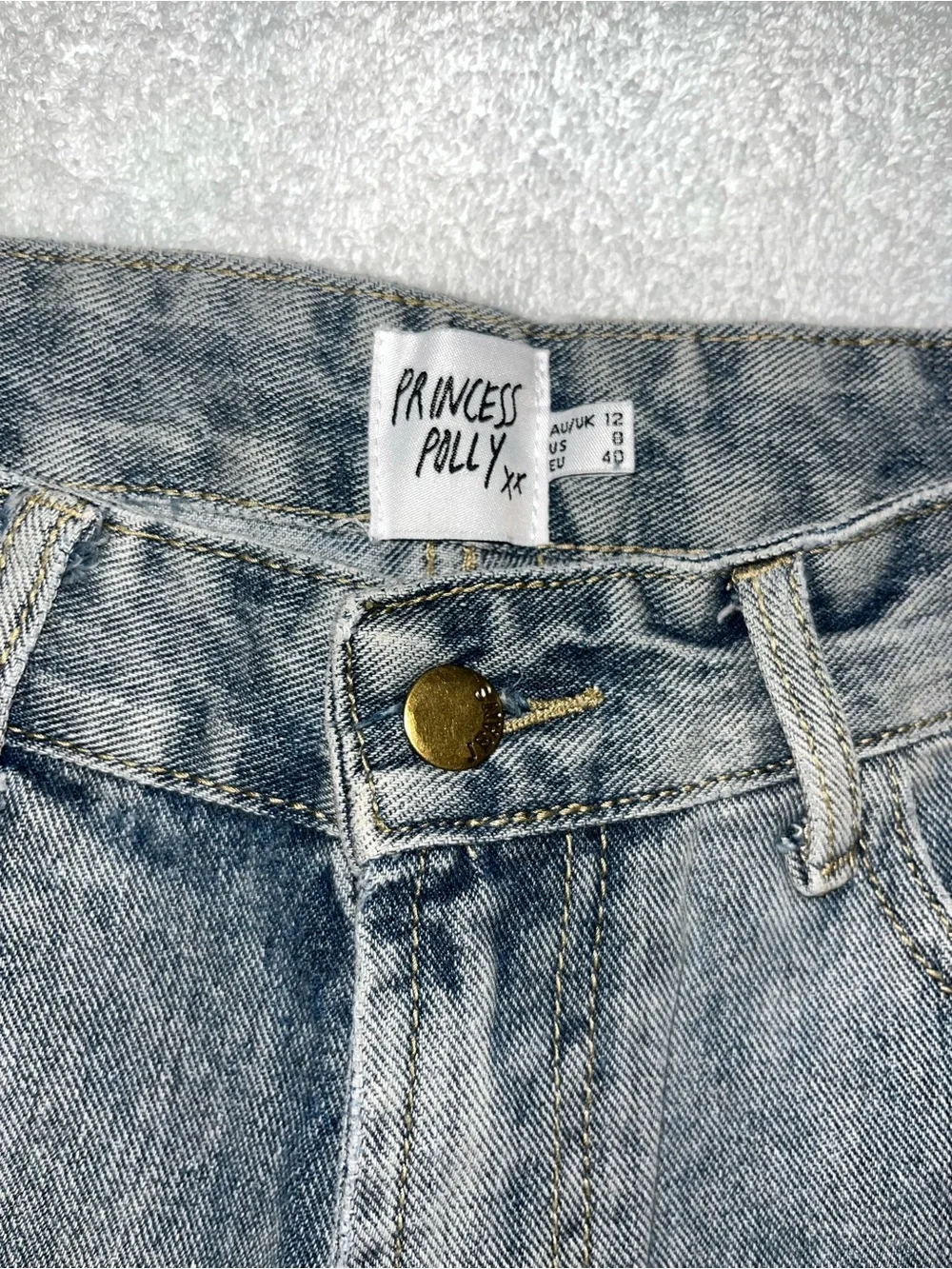 Princess Polly Ariana Denim Shorts
